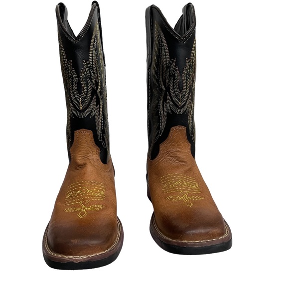 J. B. Dillon Cowboy Western Boots Women Kids EUC Size W8 Ch6 - Picture 7 of 9